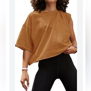 Hugoome Casual Tan Women's Top